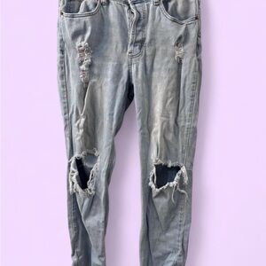 Boyfriend Fit Light Blue Women's Jeans